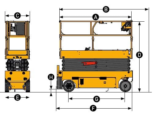 Saxlift Batteri 10m smal