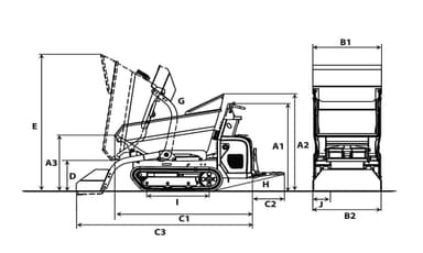 Motorbør Batteri på bånd selvlæsser og højtip - SKAFFEVARE. Ikke standard sortiment