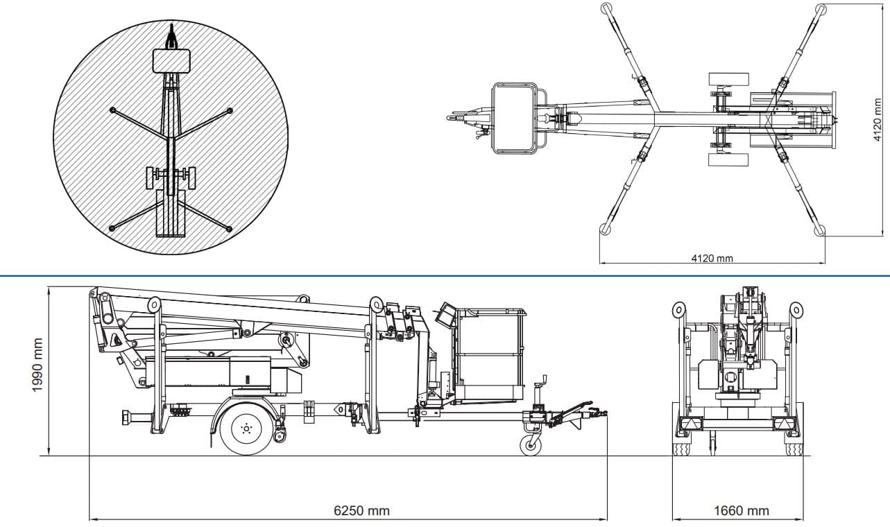 Articulated Trailerlift 17 m