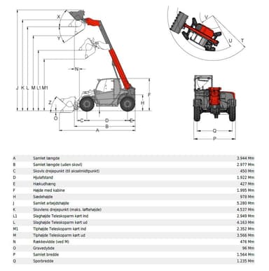 Teleskoplæsser 1.2T / 4m diesel