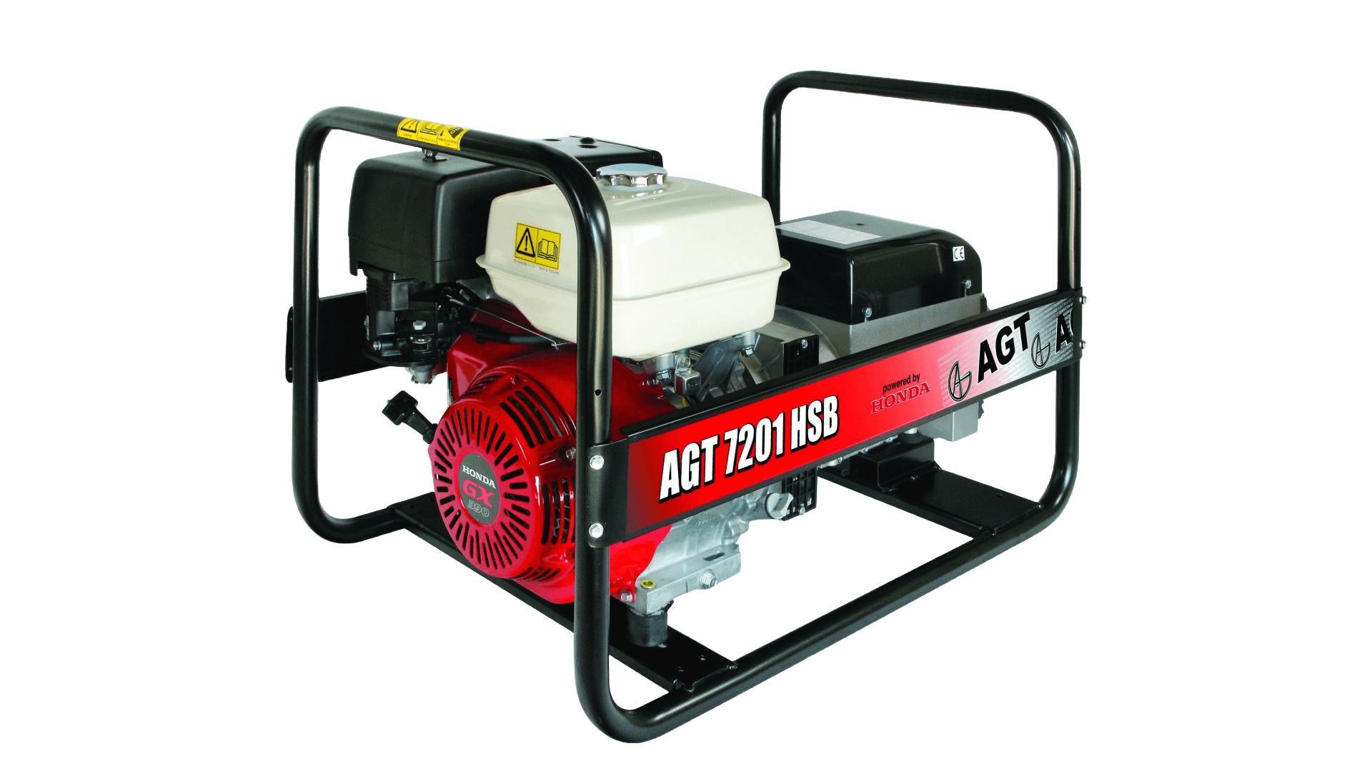 Generator 400/230V (6-9kVA/5-6kW) på hjul, benzin