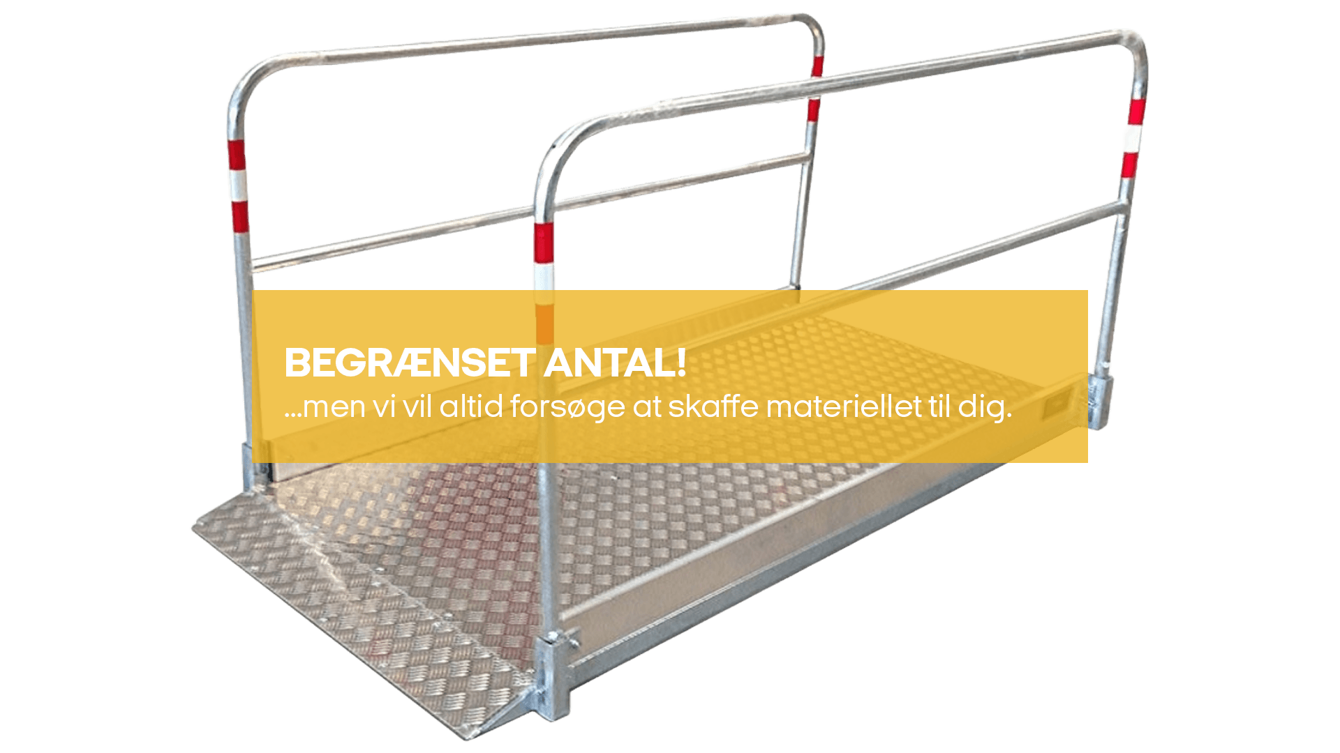 Gangbro 1,00 x 2,70 m (begrænset antal - kun i udvalgte afd.)*