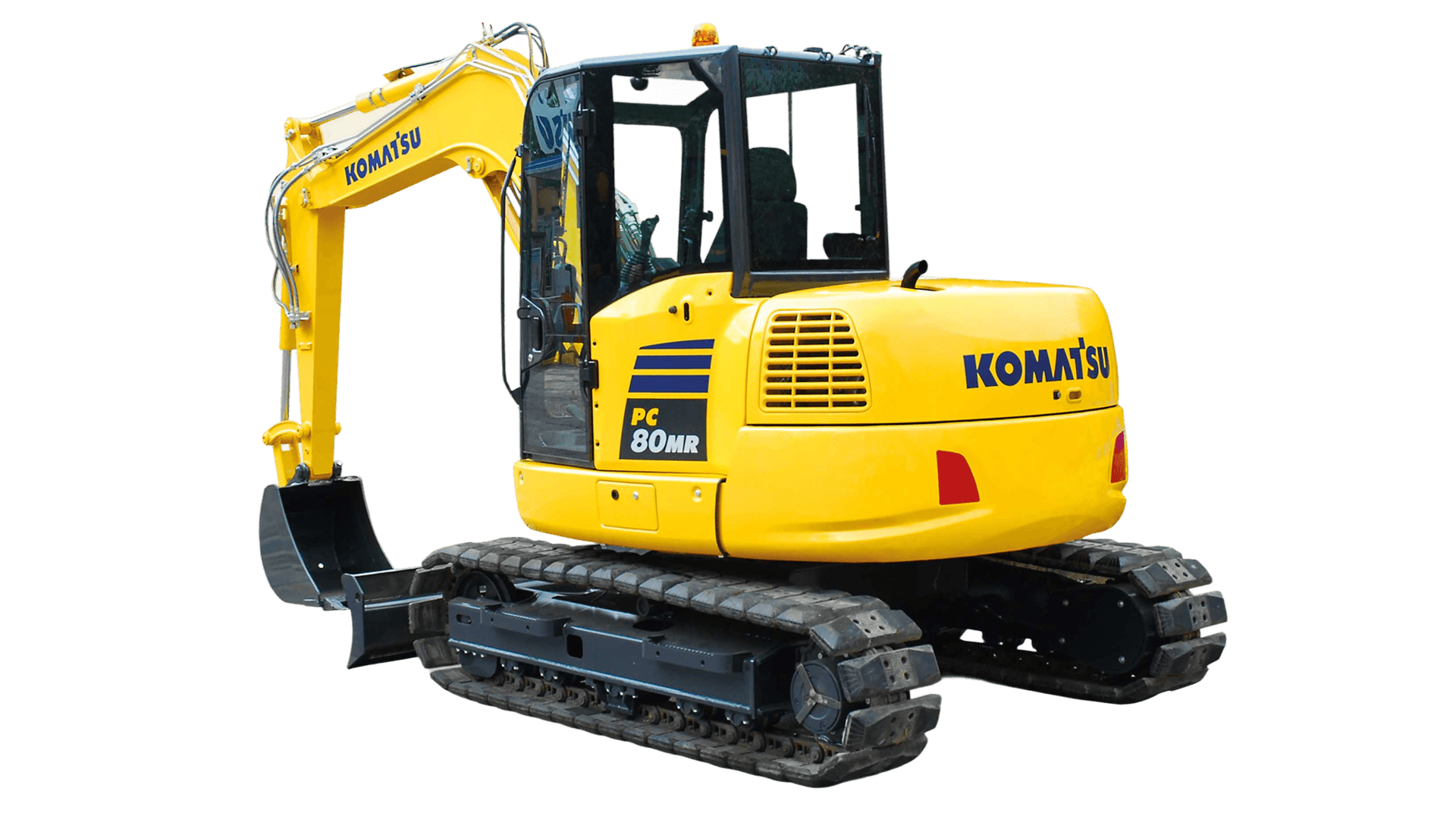 Gravemaskine, 8-9t med fast rotortilt