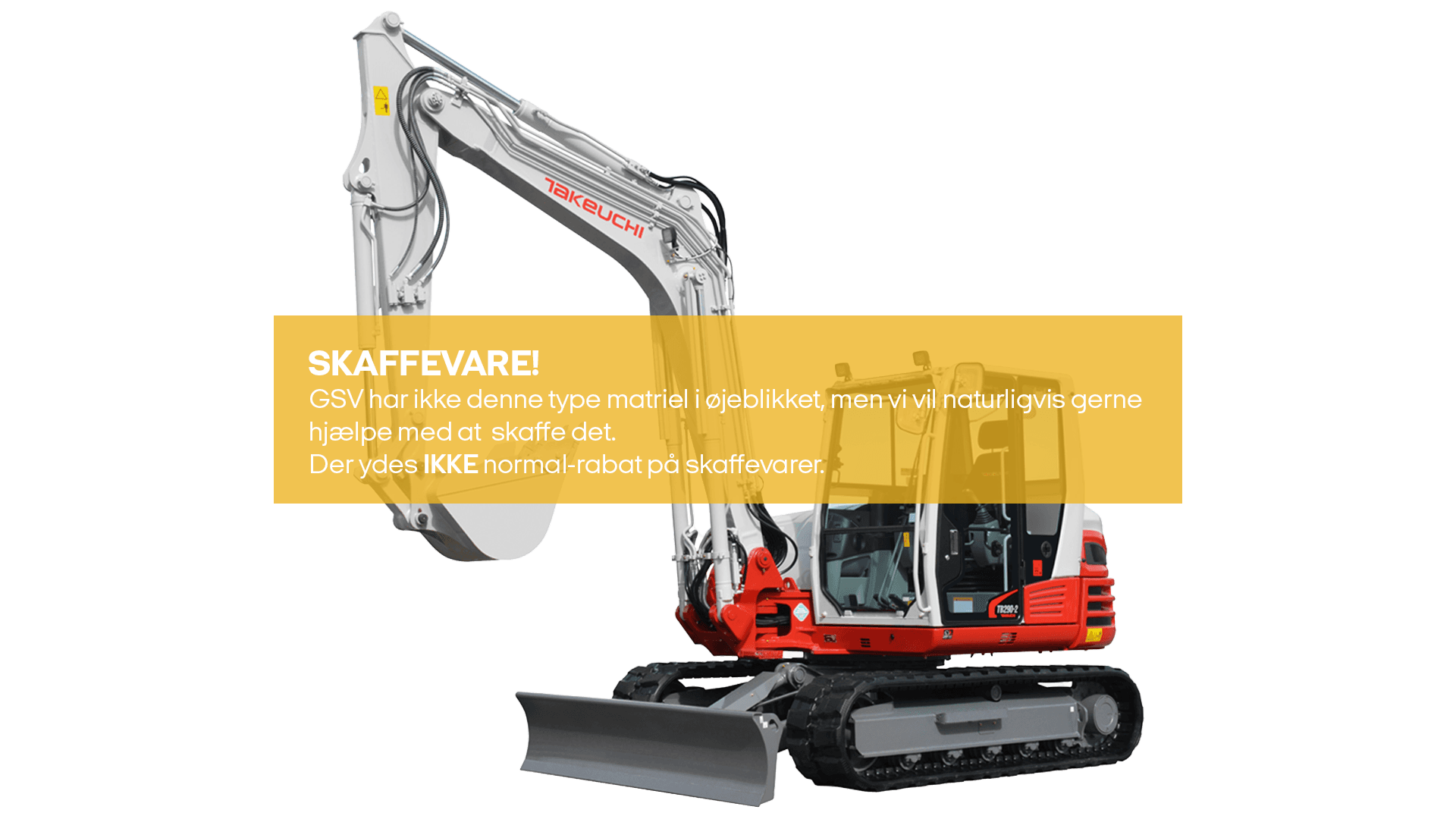 Gravemaskine 8 T H/K stop (skaffevare! - ikke i standard sortiment)*