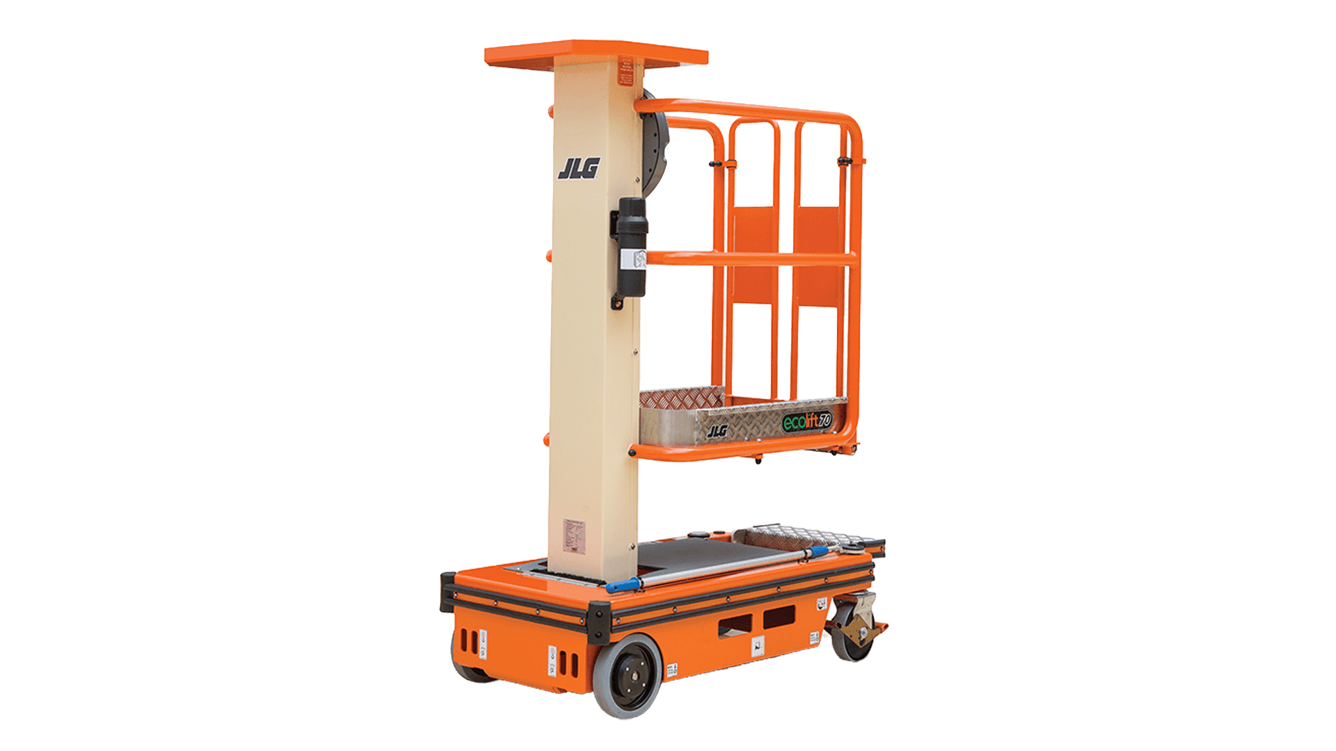 Søjlelift, manuel, 3.5 arbejdshøjde