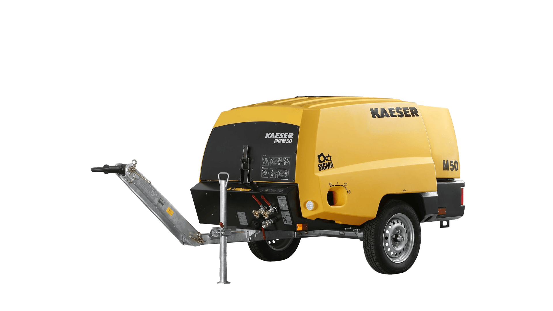 Kompressor 5,7m³/7 bar Trailermonteret