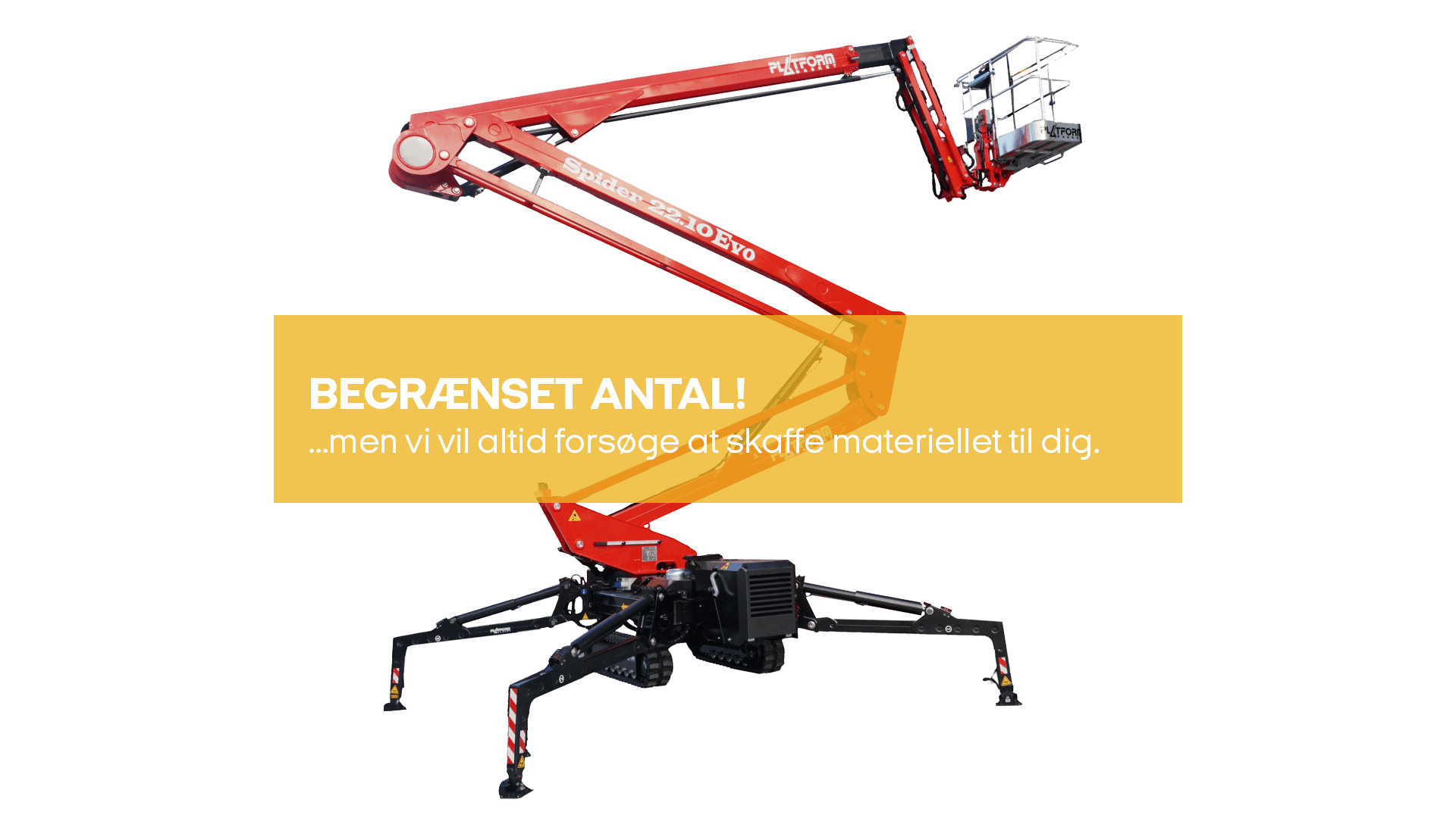 Bæltelift knækarm, Hybrid 22m (begrænset antal - kun i udvalgte afd.)*