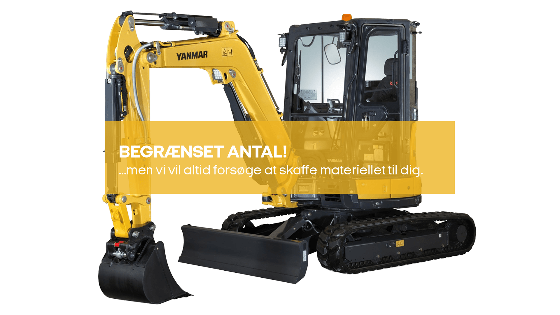 Gravemaskine 3,5T m/ fast rotortilt - (begrænset antal - kun i udvalgte afd.)*