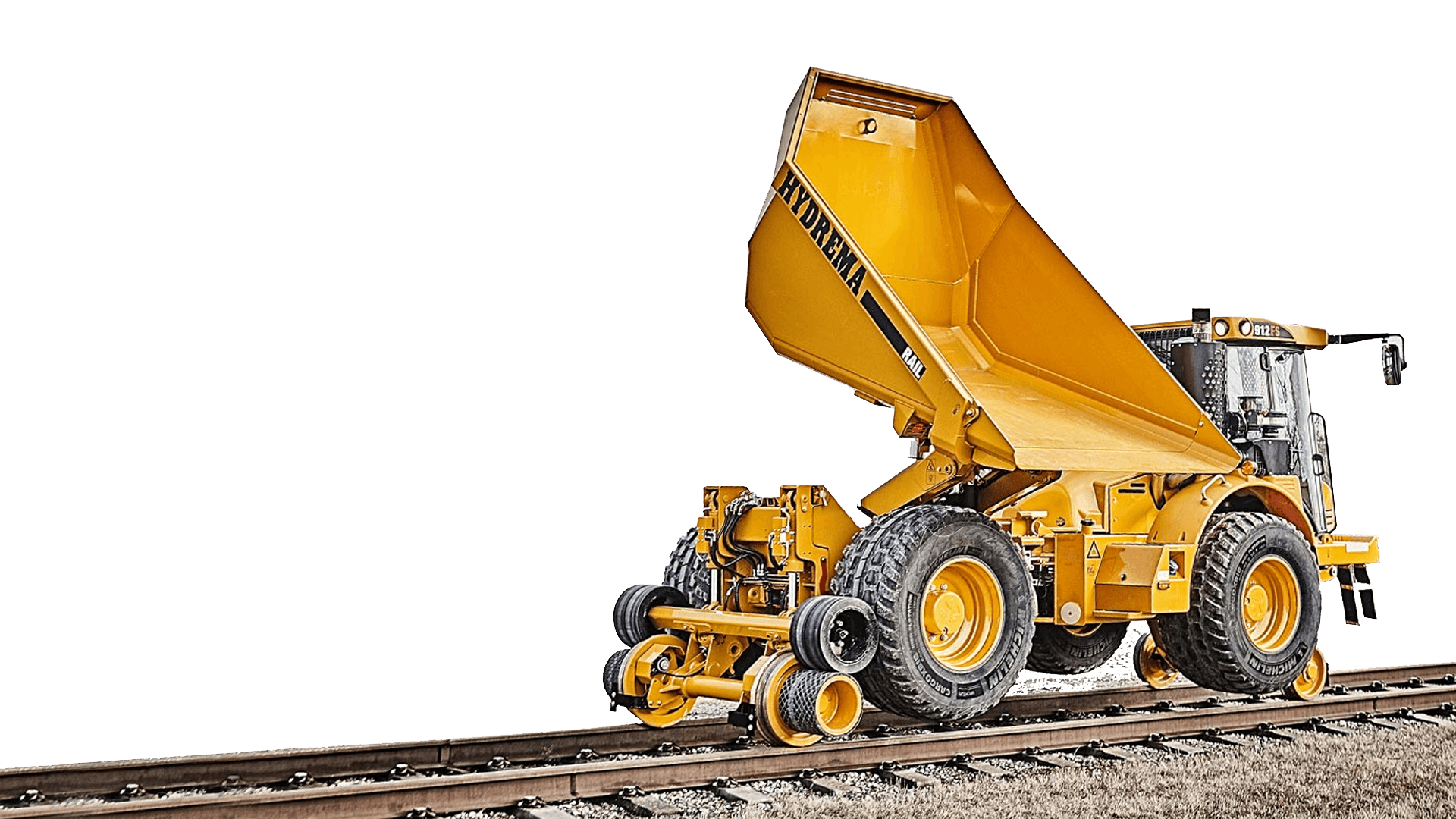 Dumper Hydrema 912 DS m/skinnehjul