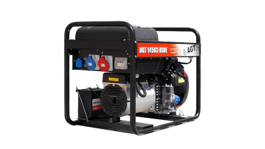 Generator 400/230V (13.5kVA/11.0kW) på hjul benzin