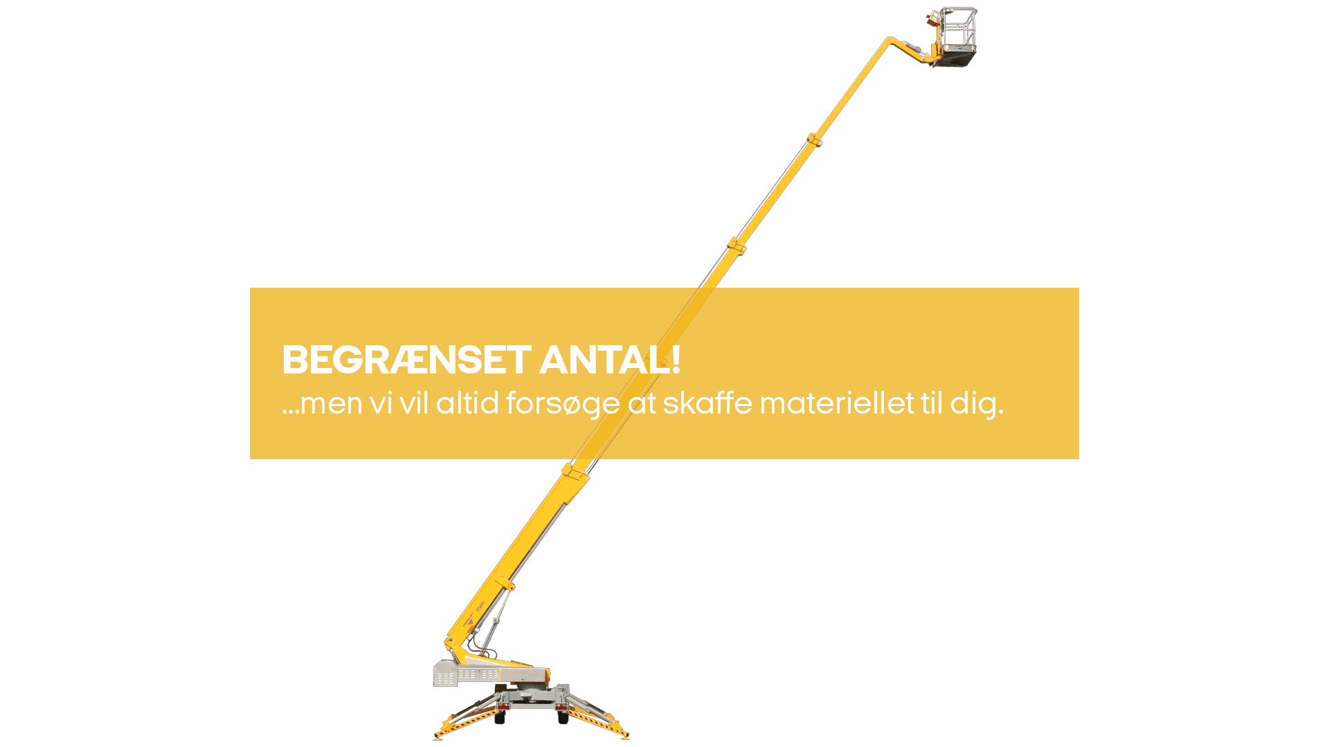 Trailerlift, ligearm, 25m, Batt. (begrænset antal - kun i udvalgte afd.)*