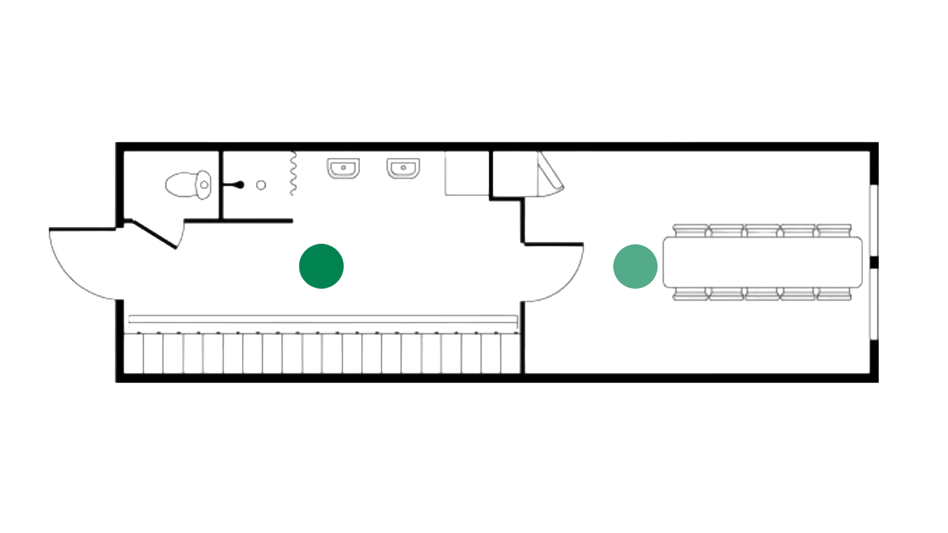 10 pers. mandskabsmodul sportsvogn venstre