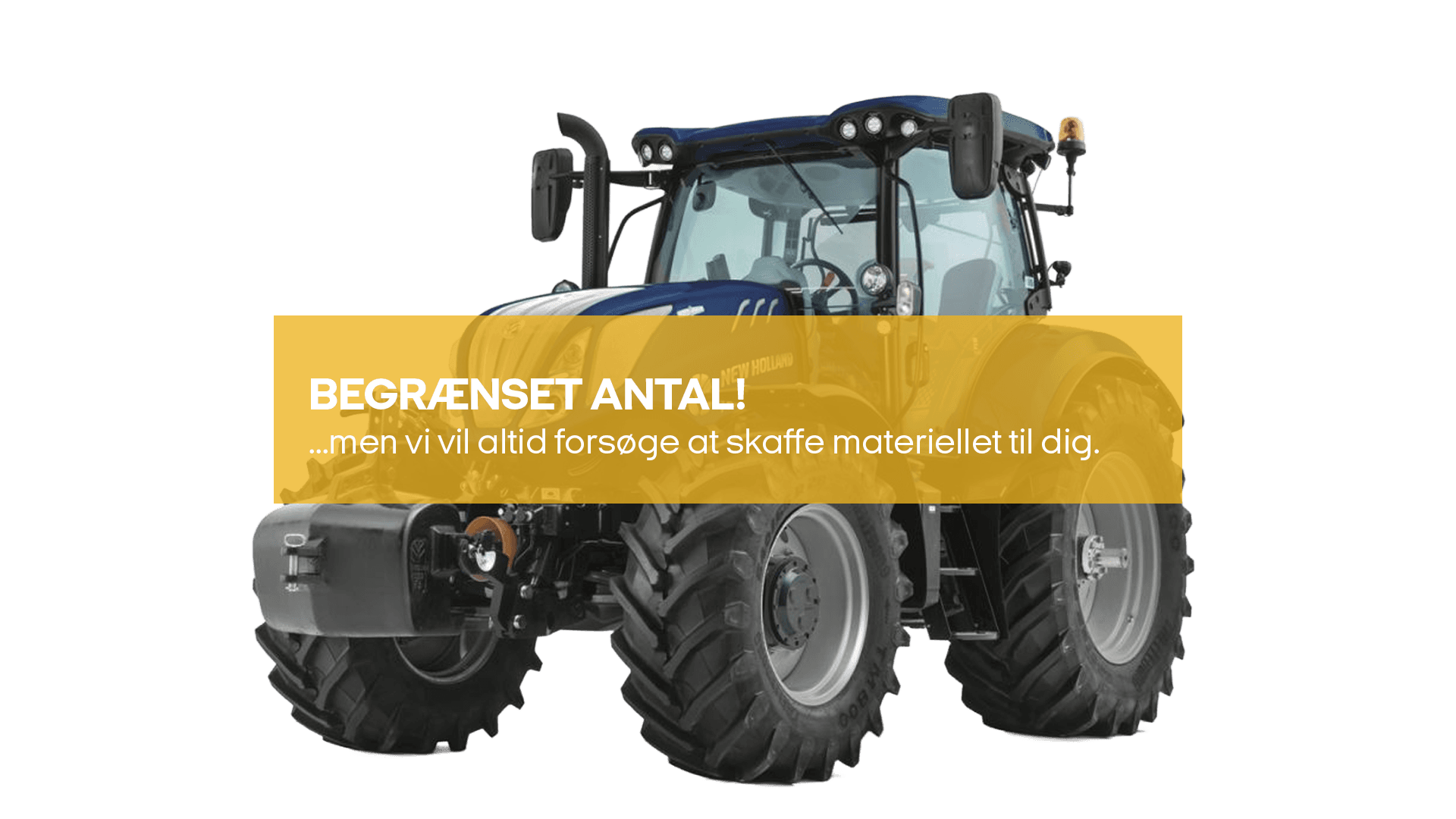Traktor 150 - 160 hk (110.2 - 117.6 kW) (begrænset antal - kun i udvalgte afd.)*