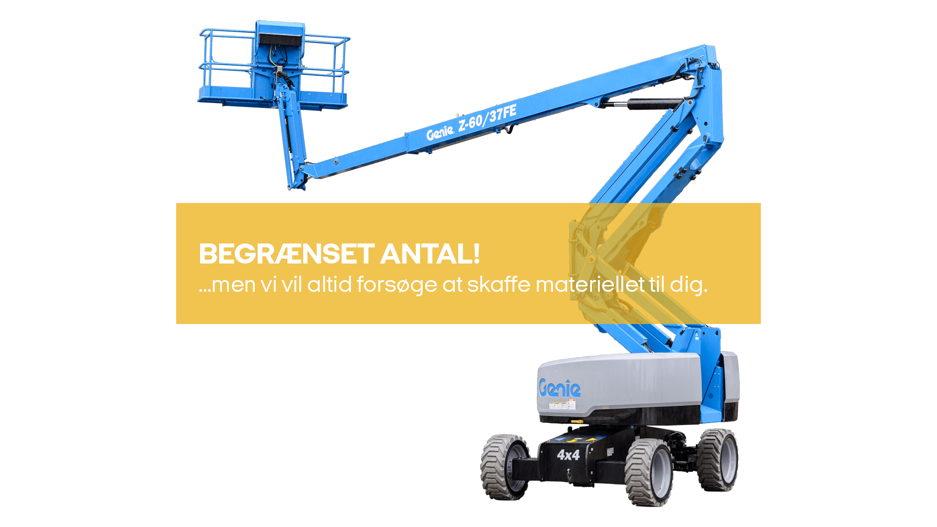 Knækarmslift, 20m, Hybrid, 4wd - (begrænset antal - kun i udvalgte afd.)*