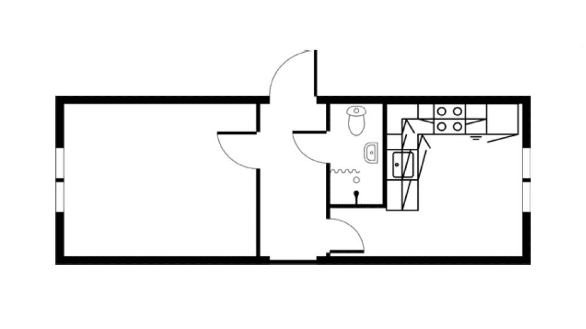 Formandsmodul m. stort køkken