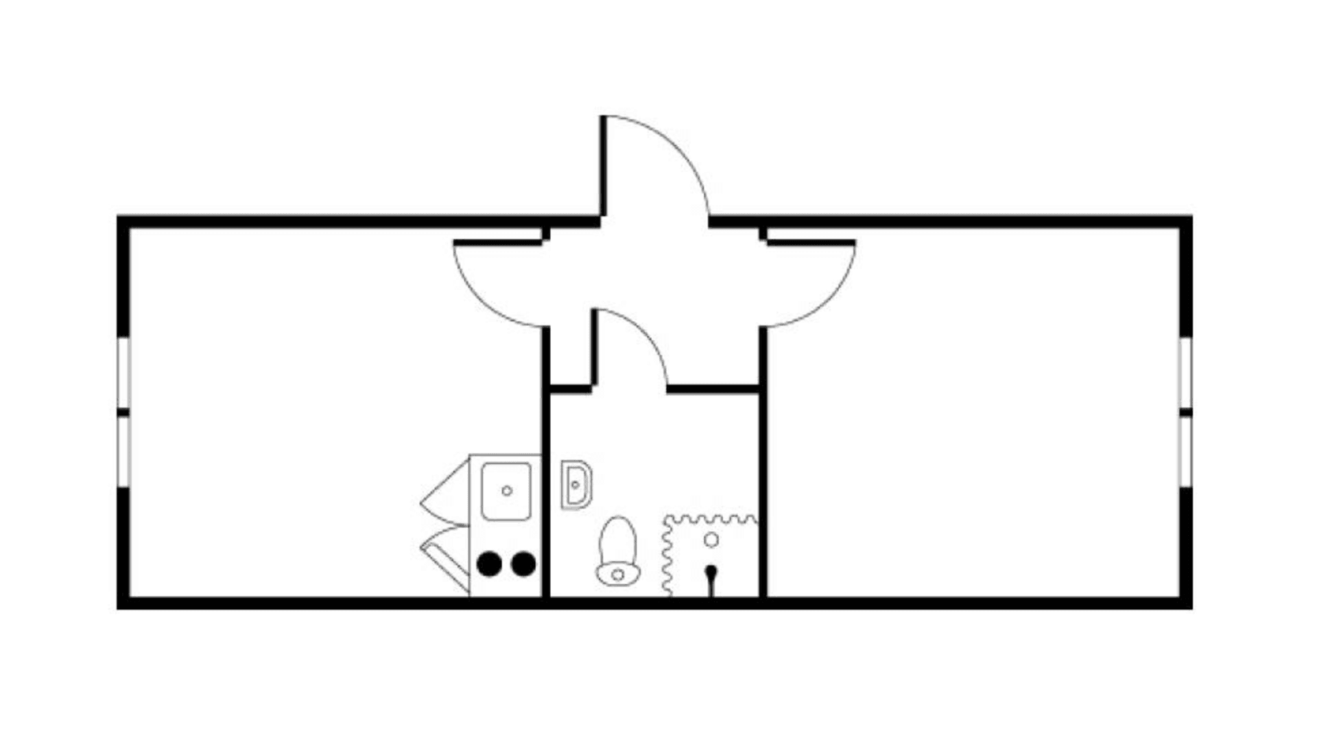Formandsmodul m. toilet og bad u. gennemgang