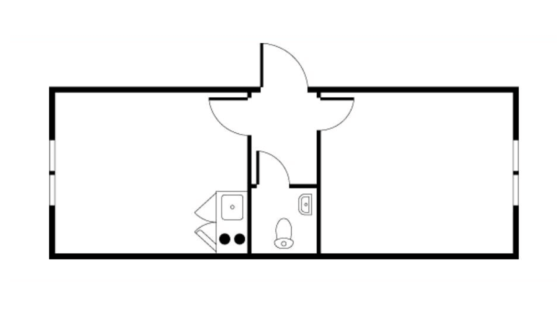 Formandsmodul m. toilet u. gennemgang