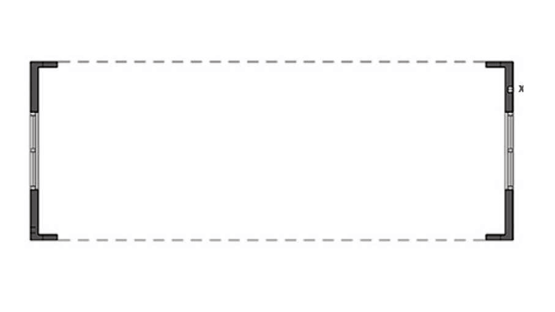 Storrumsmodul uden langsider