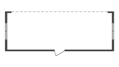 Storrumsmodul m. højre langside
