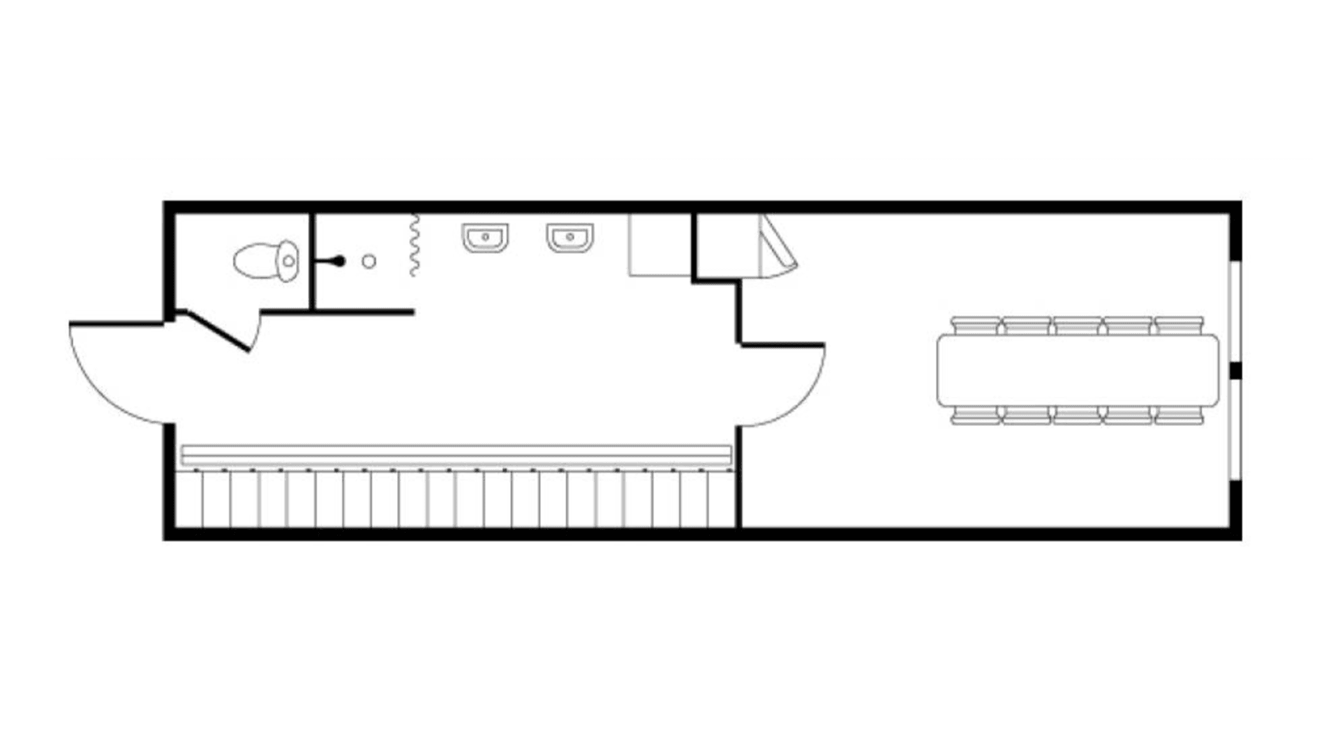 10 pers. Mandskabsmodul gavlindgang