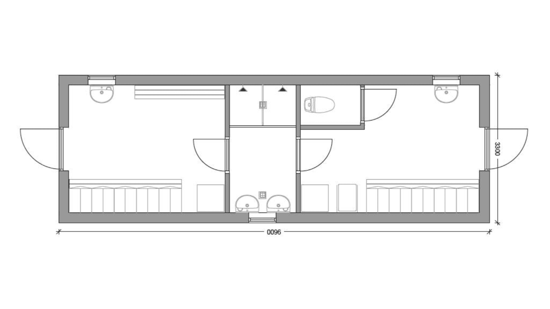 10 pers. Miljømodul uden kantine Maxi