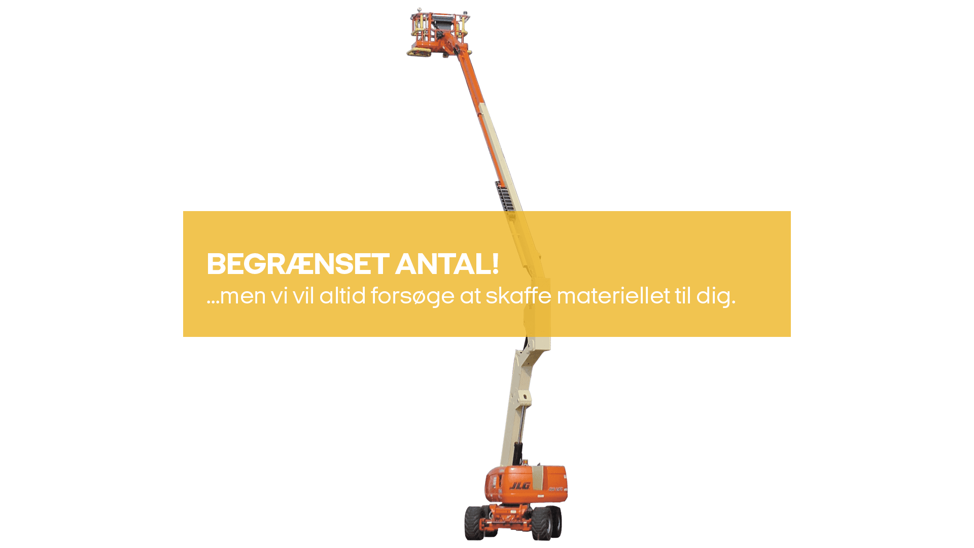 Dieselbomlift, 24m knækarm 4x4 (begrænset antal - kun i udvalgte afd.)*
