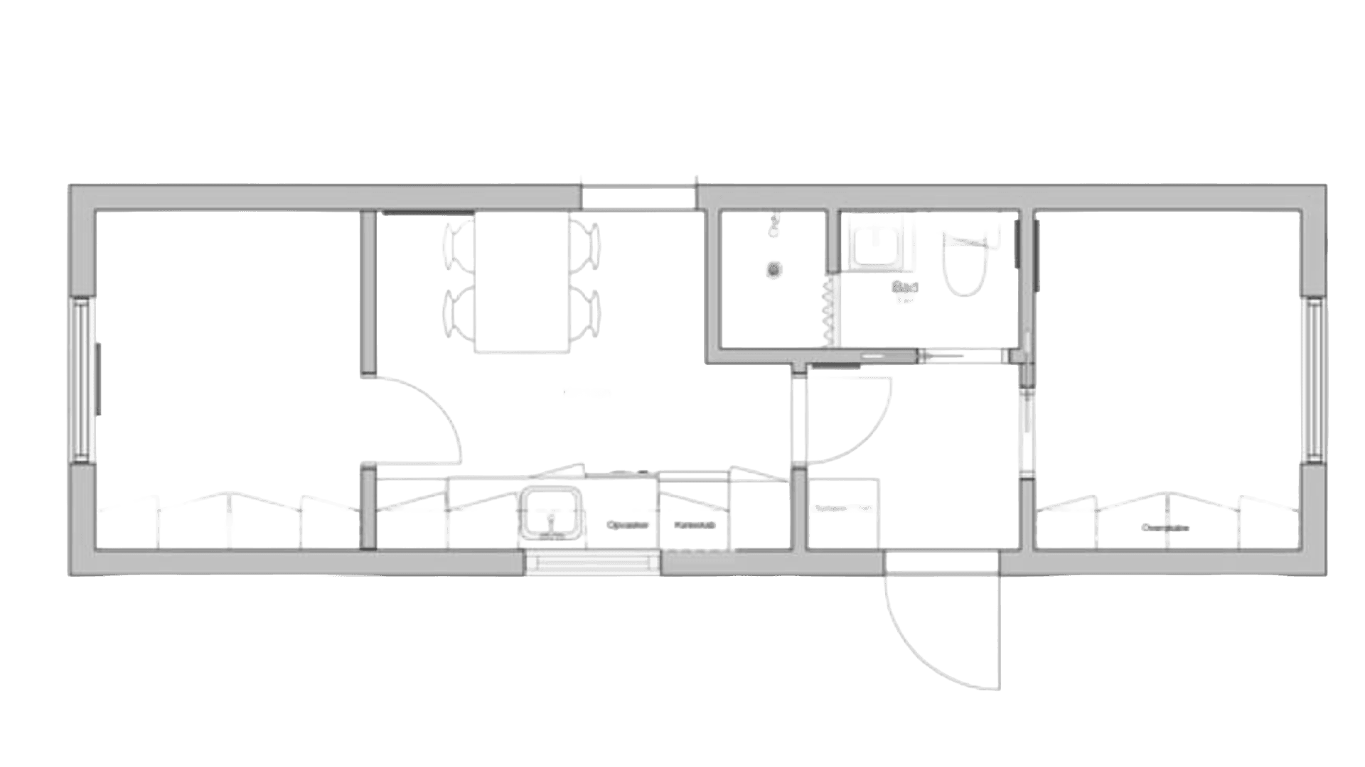 Beboelsesmodul 35 m2