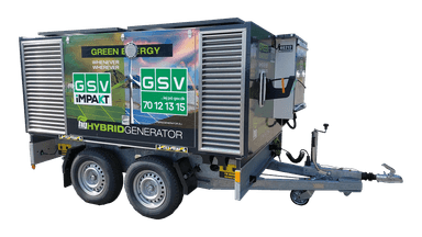 Hybridgenerator (45kVA/22kWh) med solceller