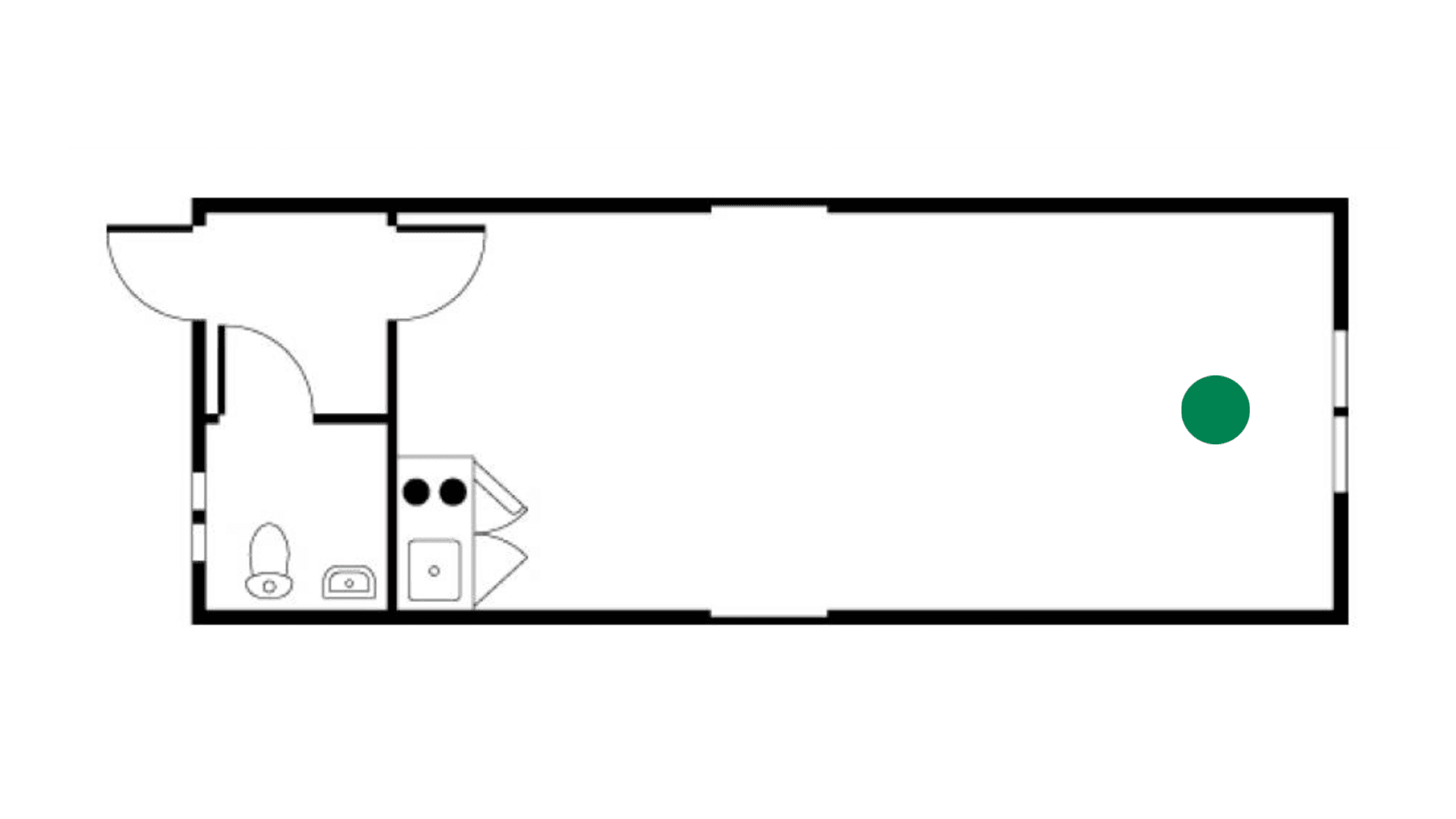 Formandsmodul m. toilet m. gavlindgang