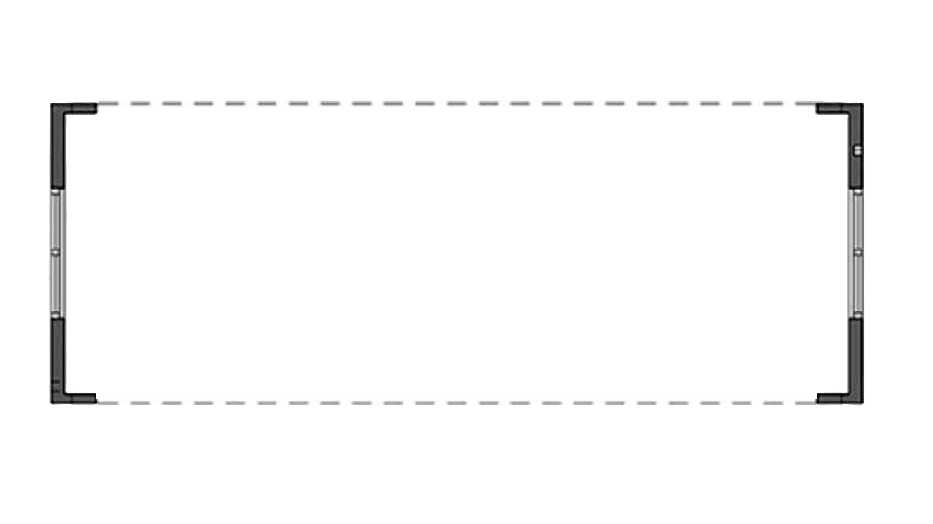 Storrumsmodul uden langsider