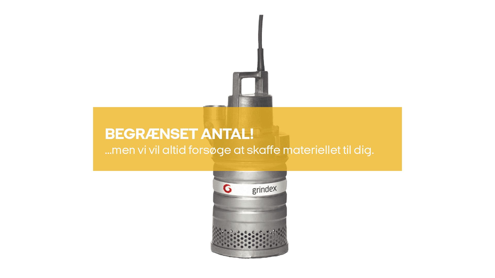 Dykpumpe syrebestandig 3" 400V (begrænset antal - kun i udvalgte afd.)*