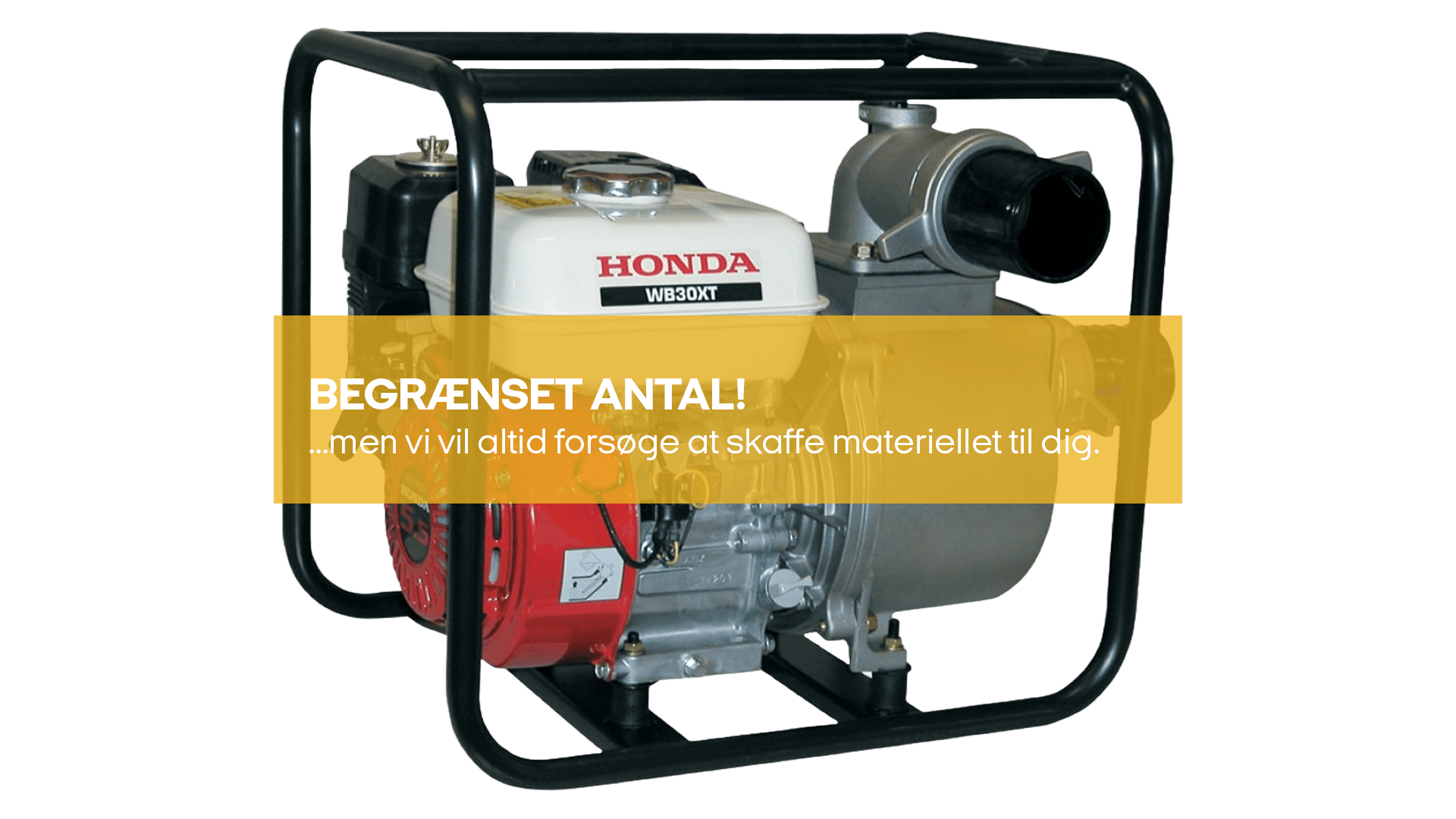 Motorpumpe 3" benzin (begrænset antal - kun i udvalgte afd.)*