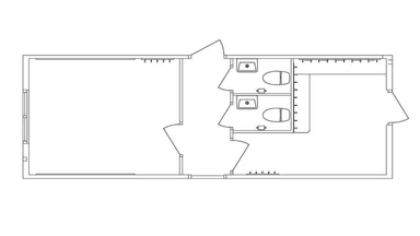 Entre modul m. 2 toiletter