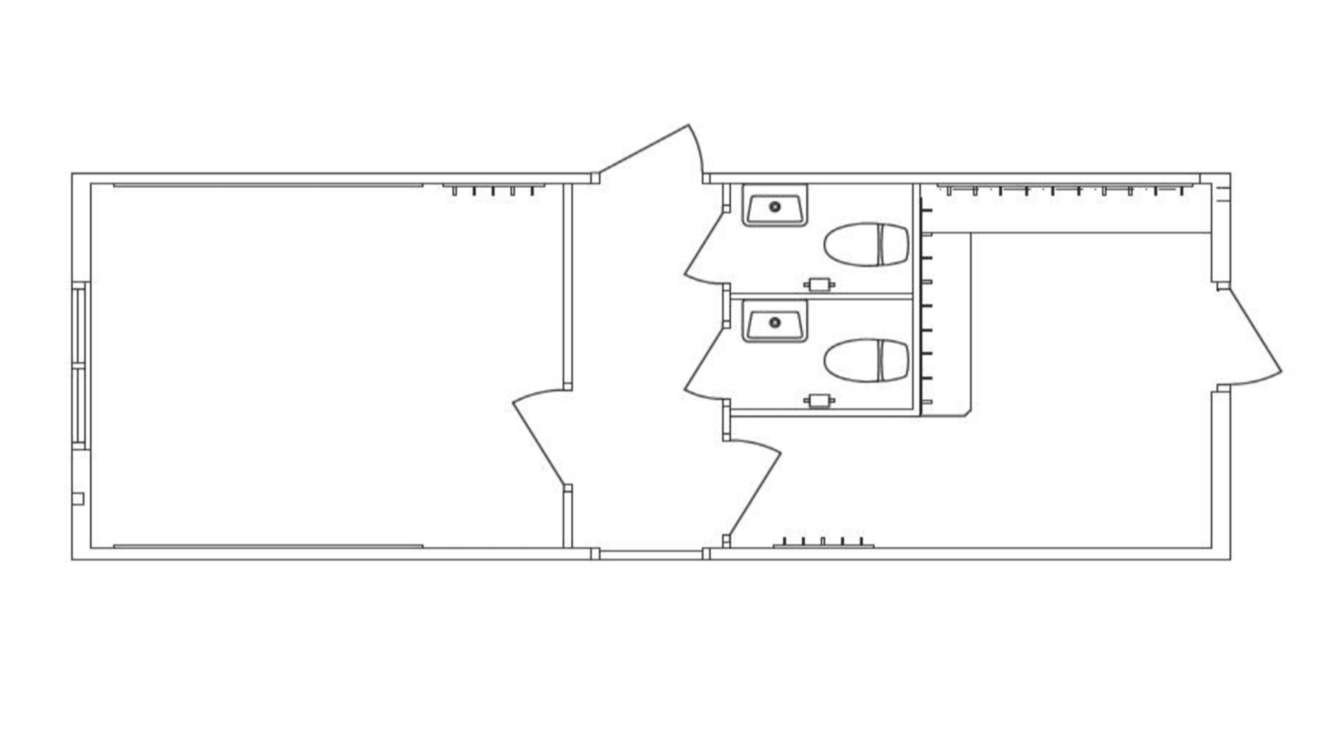 Entre modul m. 2 toiletter