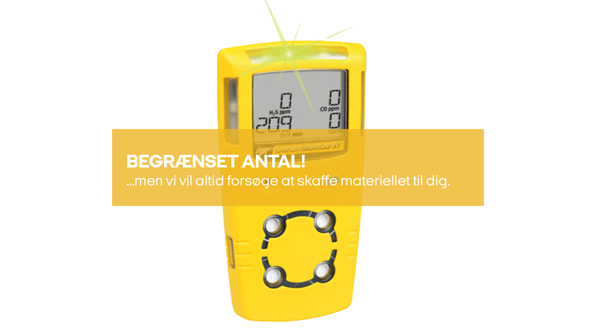 Gasalarm (begrænset antal - kun i udvalgte afd.)*