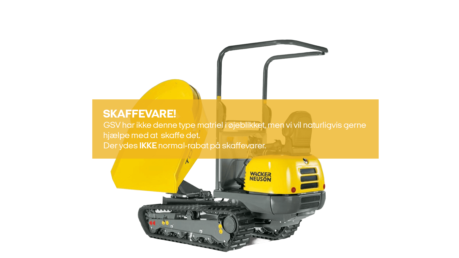 Dumper på bånd TD18S (skaffevare! - ikke i standard sortiment)*