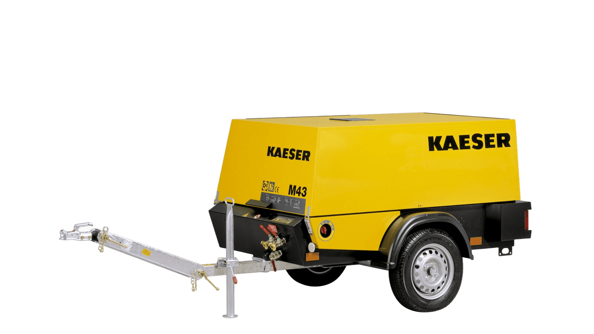 Kompressor 4,3 m3 Trailermonteret (skaffevare! - ikke i standart sortiment)*