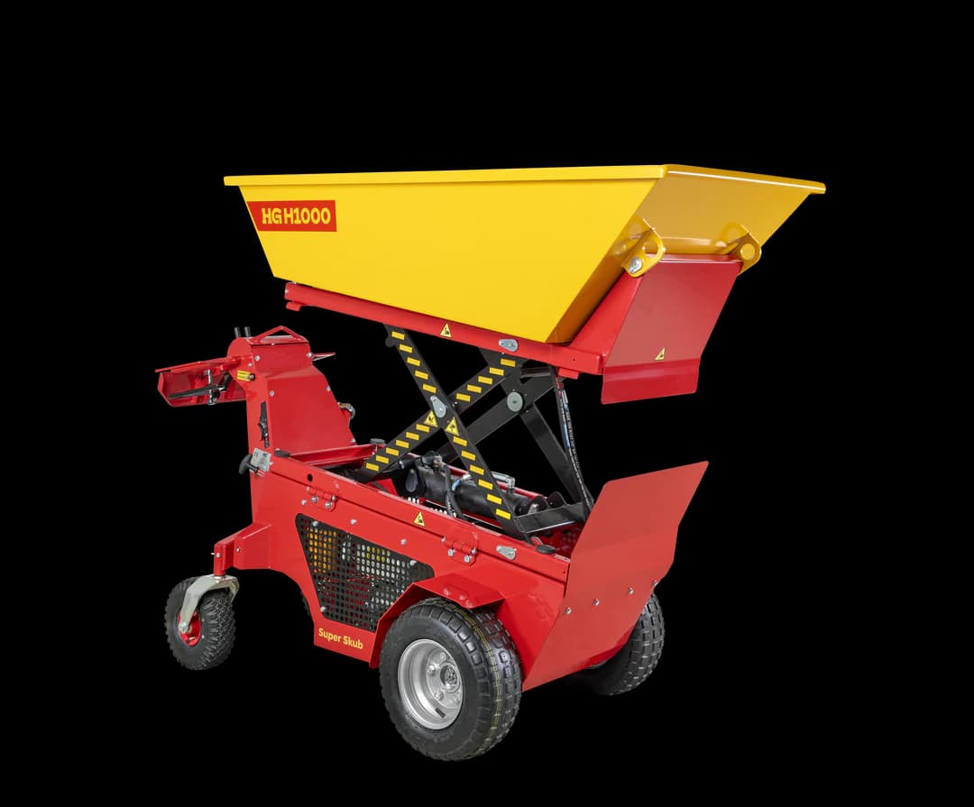 Motorbør, 999kg m/ front & højtip, benzin