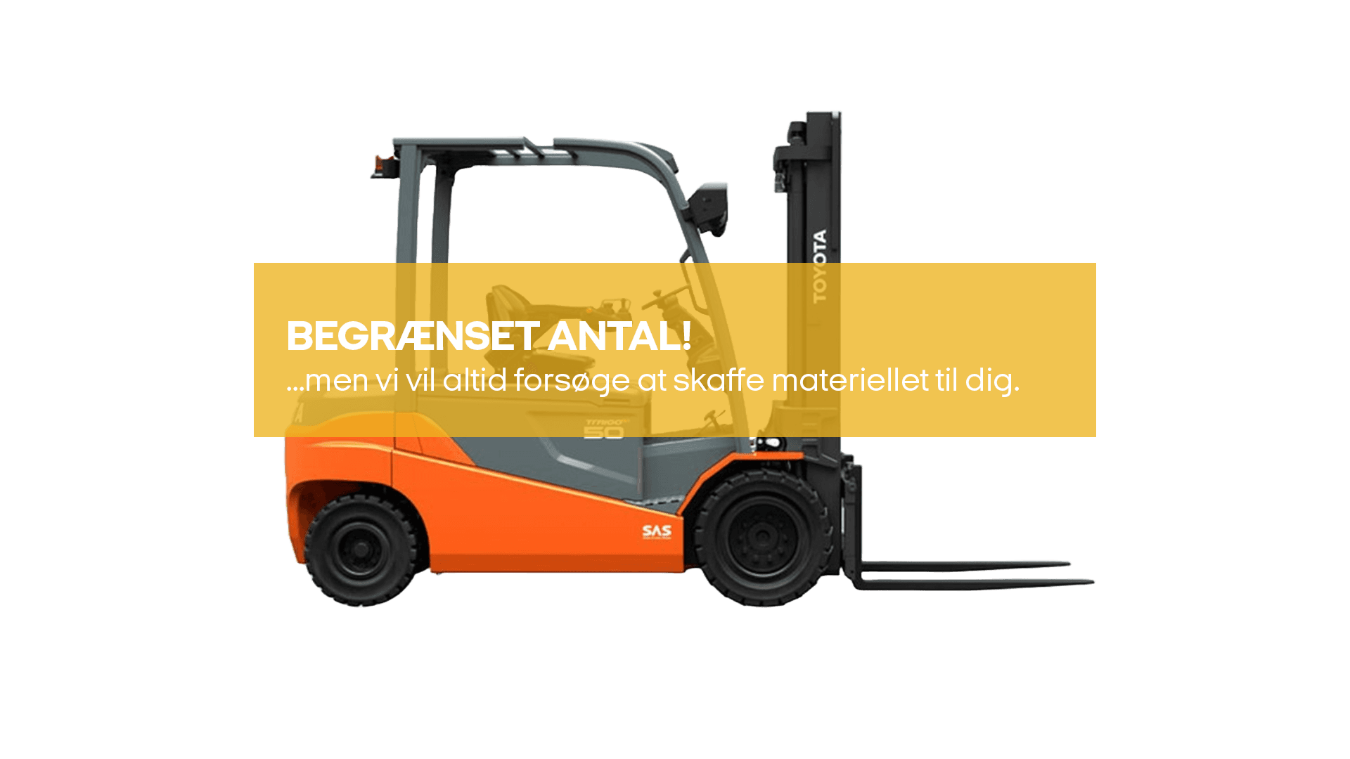 Gaffeltruck elektrisk 5.0T (begrænset antal - kun i udvalgte afd.)*