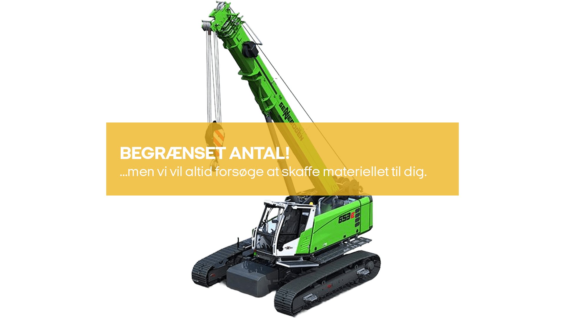 Bæltekran, WLL 50T, diesel (begrænset antal - kun i udvalgte afd.)*