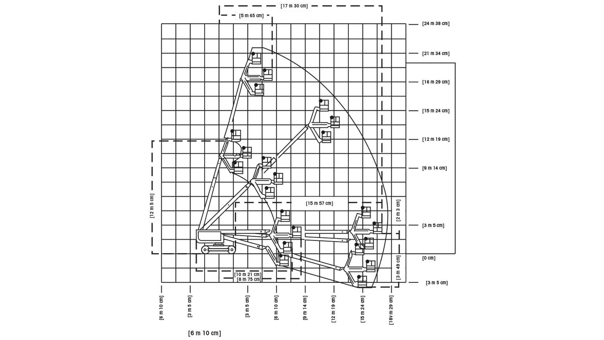 Dieselbomlift, 22m ligearm, bælter (begrænset antal - kun i udvalgte afd.)*