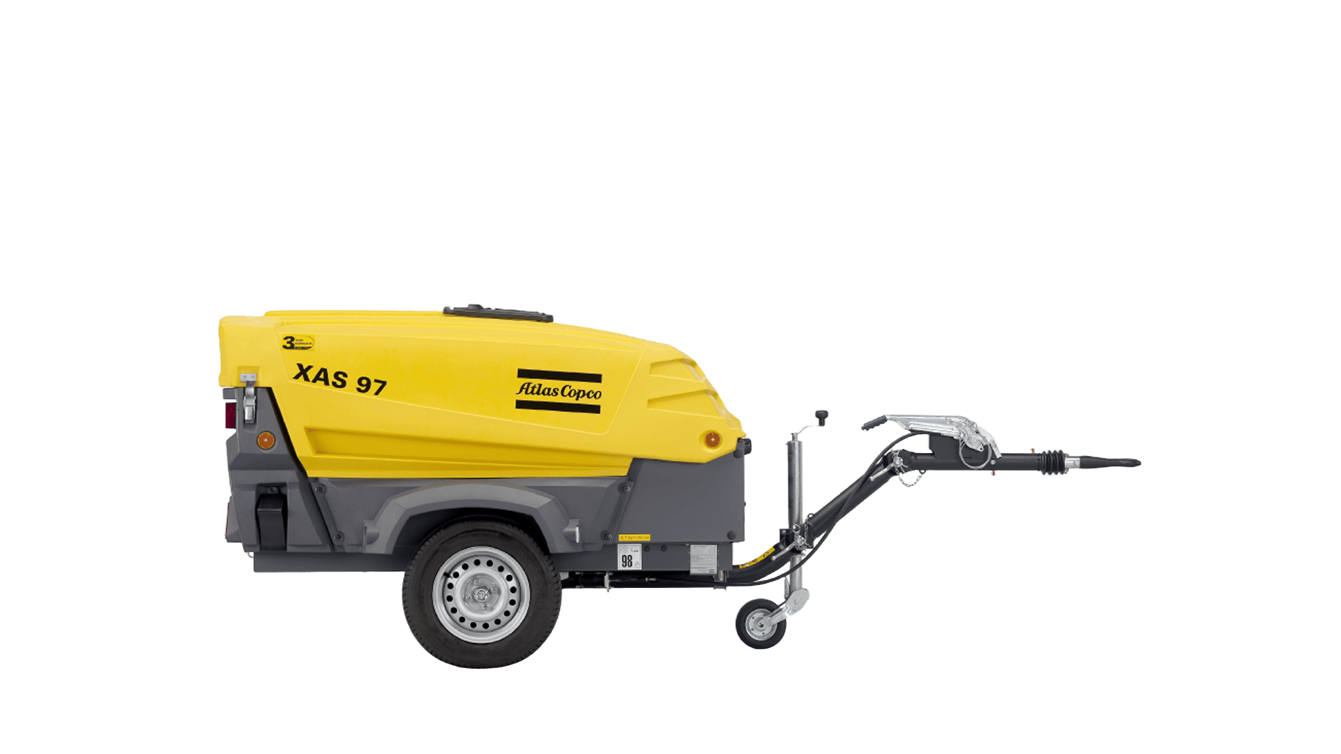 Kompressor 5.4mᶾ 7 bar Trailermonteret (skaffevare! - ikke i standard sortiment)*