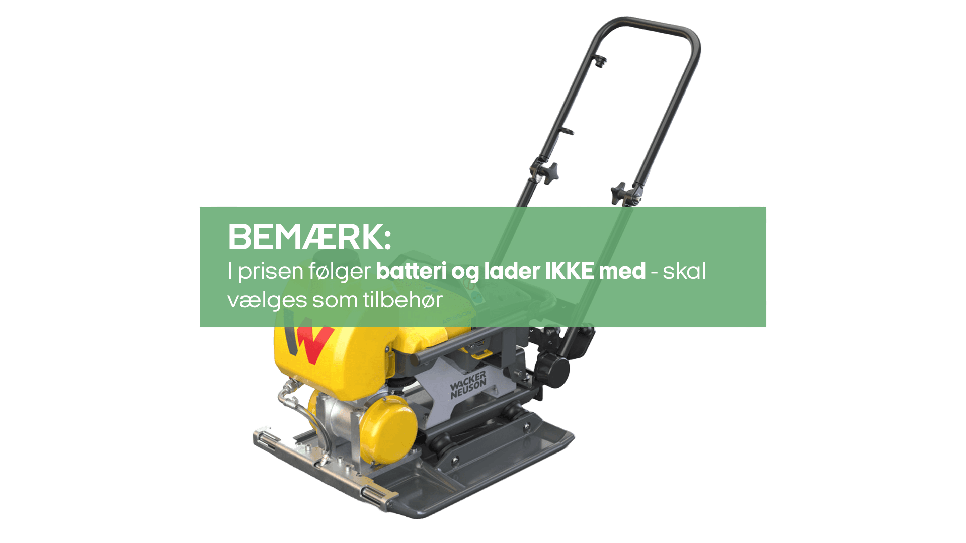 Pladevibrator Asfalt batt, 50cm 60-110kg (15-20kN)