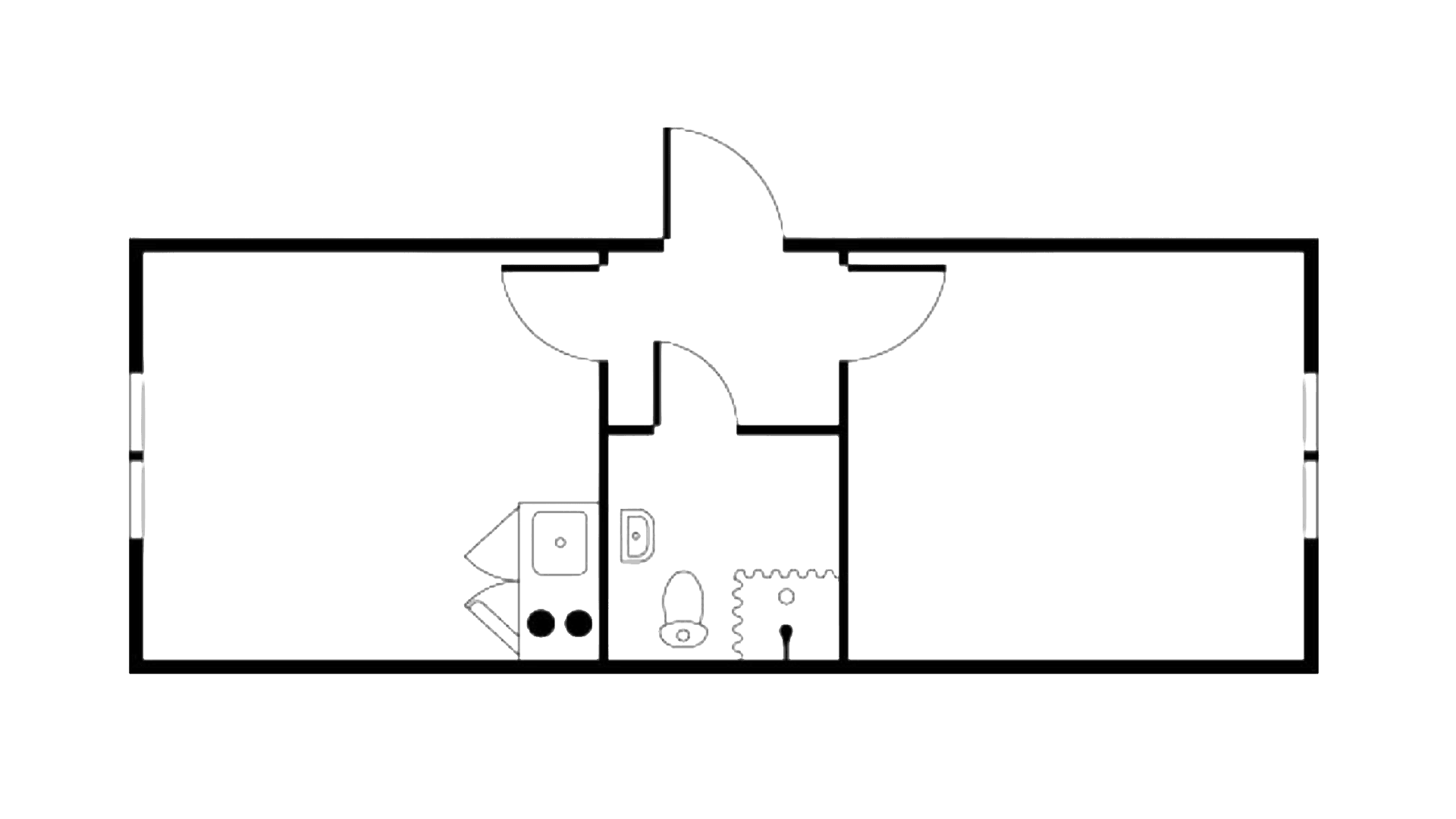 Formandsmodul m. toilet og bad u. gennemgang