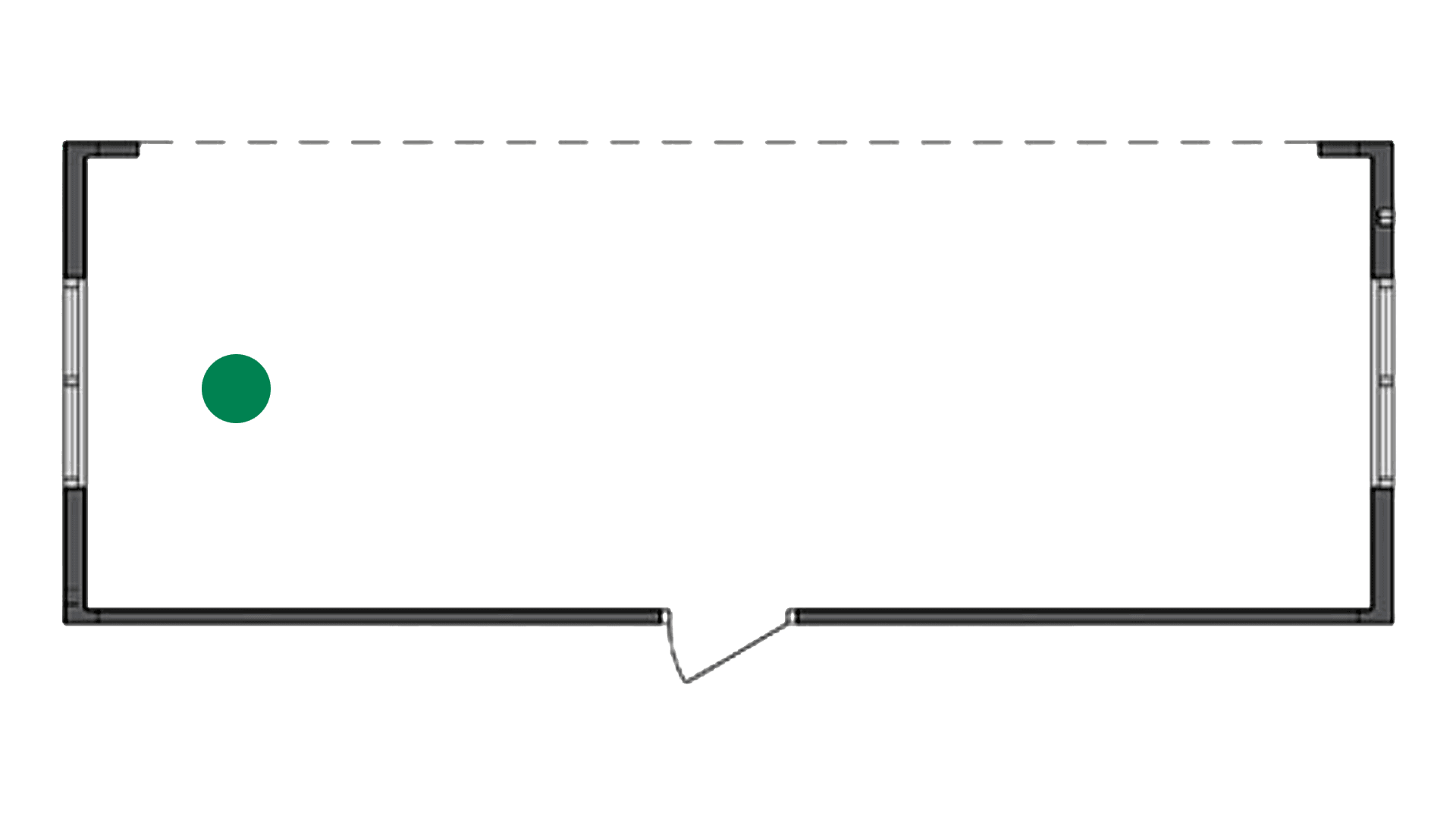 Storrumsmodul m. højre langside