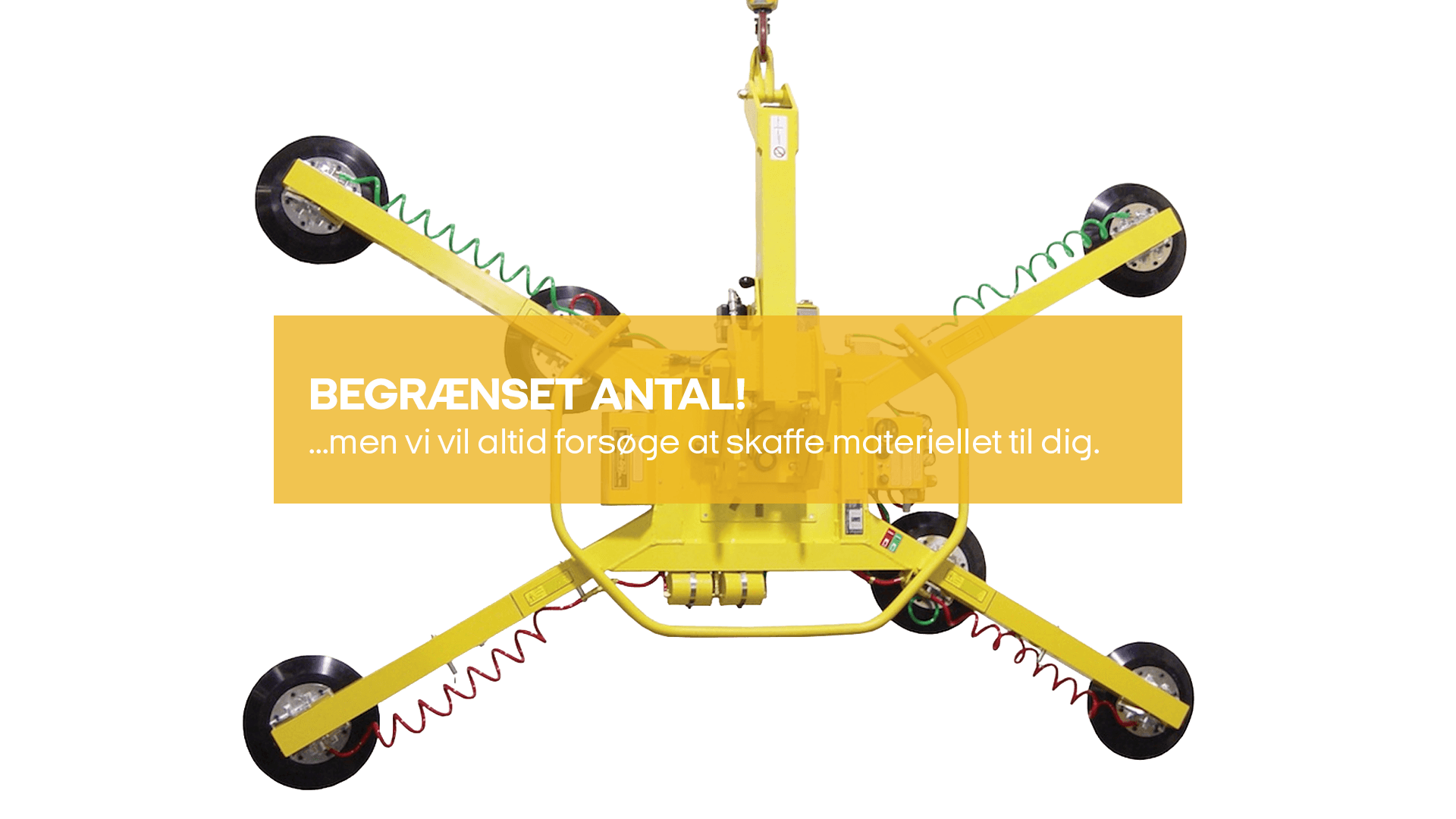 Vinduesløft 500kg vakuum 6 sugekopper (begrænset antal - kun i udvalgte afd.)*