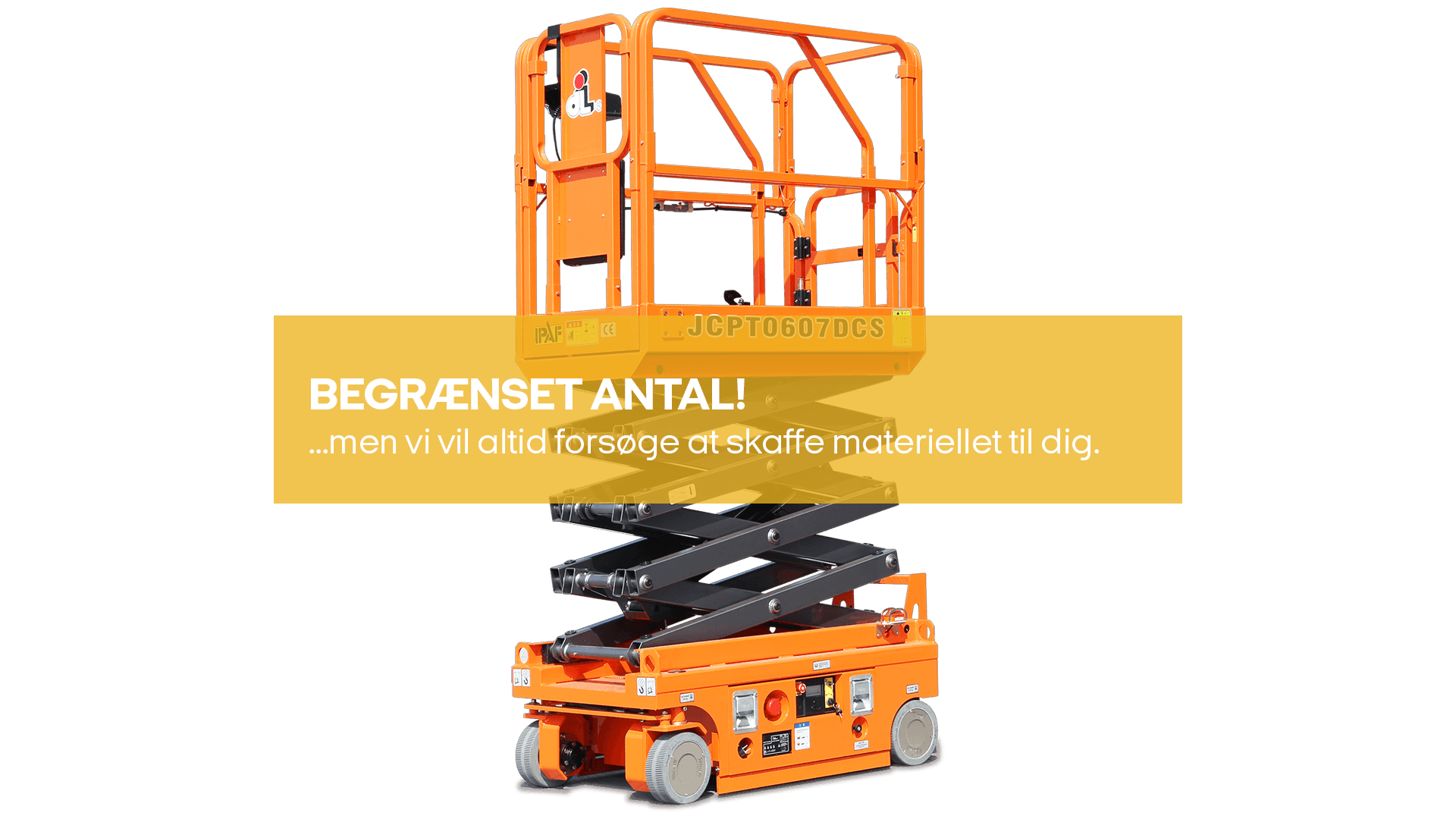 Saxlift, Batteri, indendørs, ca. 5.7m, smal (begrænset antal - kun i udvalgte afd.)*