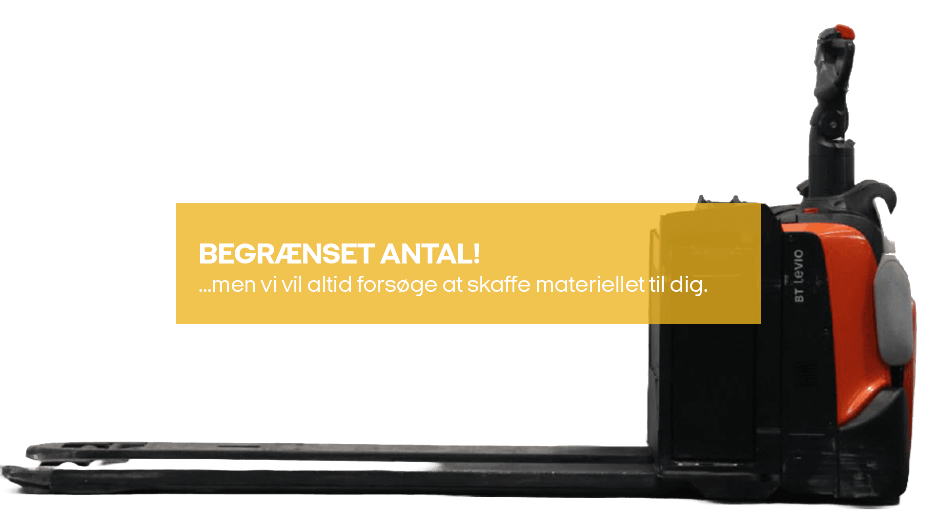 Palleløfter, lang, elektrisk 2.0T m/ ståplade (begrænset antal - kun i udvalgte afd.)*