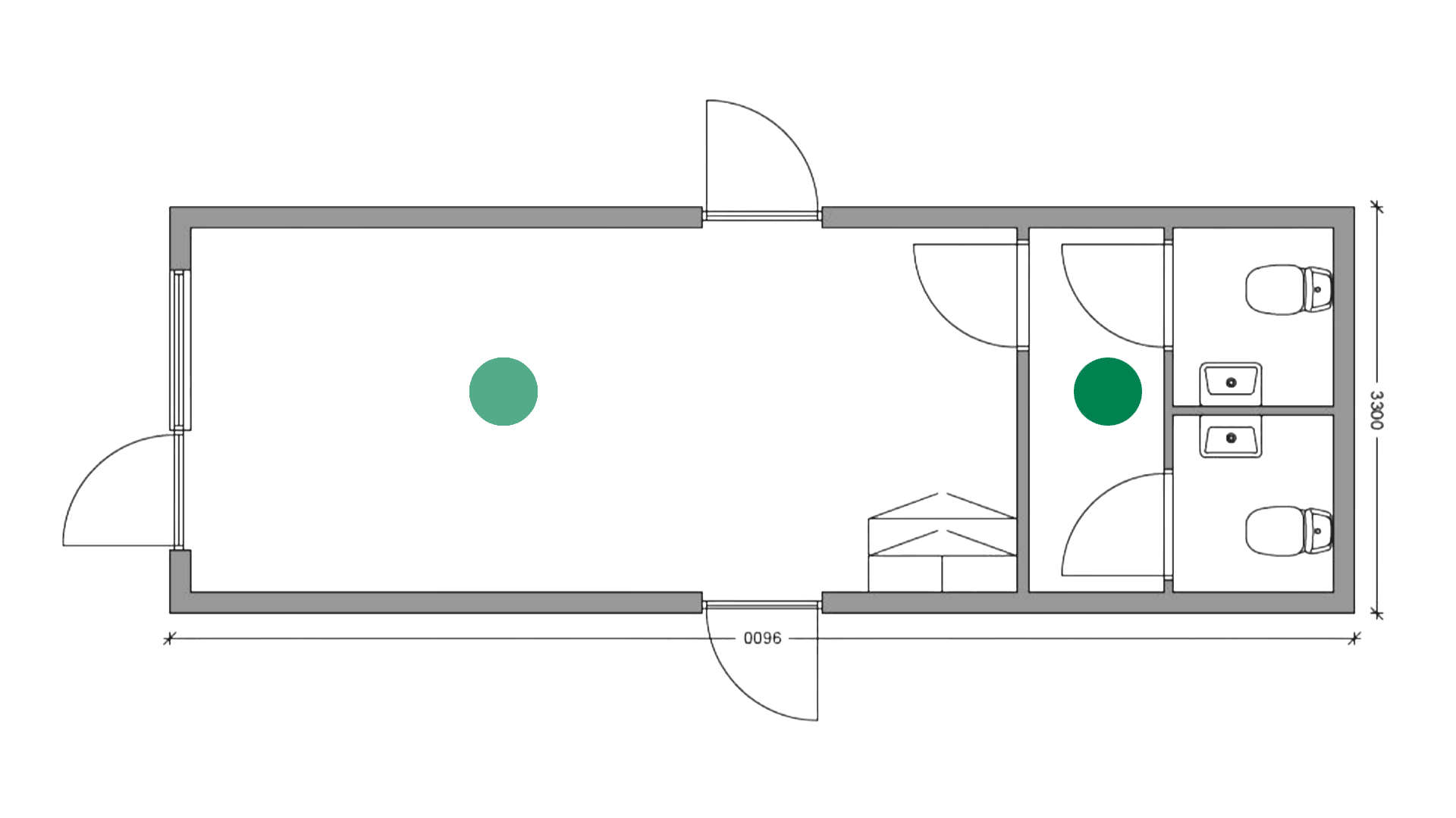 Entre modul m. 2 toiletter Maxi