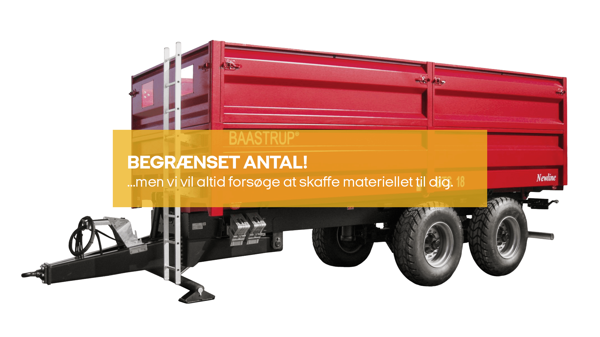 Jordvogn 16T m/ bagtip til traktor (begrænset antal - kun i udvalgte afd.)*